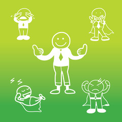 cartoon businessman sketch