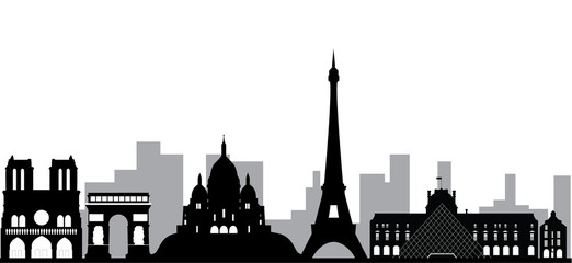 Naklejka premium paris skyline