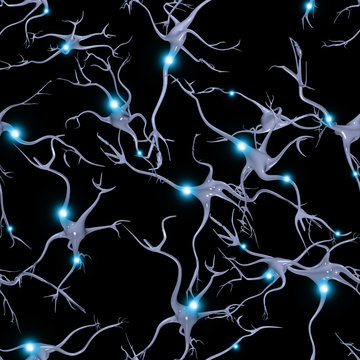 Seamlessly Repeatable Brain Cells Pattern