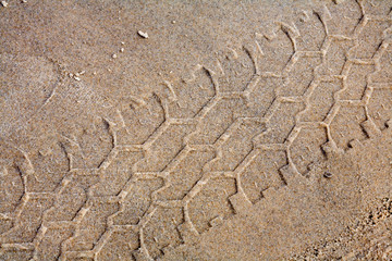 Empreinte dans le sable
