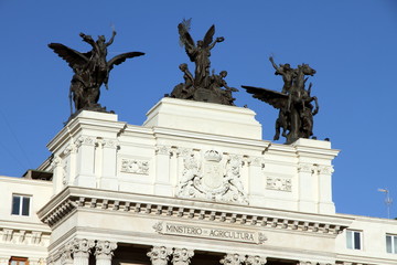 Obraz premium Department of Agriculture building, Madrid city, Spain