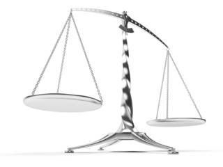 3d rendered illustration of a silver scale