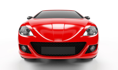3d rendered illustration of a small car