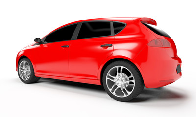 Fototapeta premium 3d rendered illustration of a small car