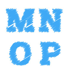 Sketched vector alphabet