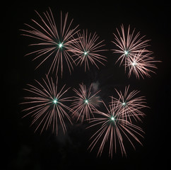 Fireworks Against the Night Sky