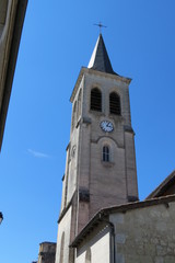 Fototapeta na wymiar Aubeterre-sur-Dronne - Clocher Eglise Saint-Jacques
