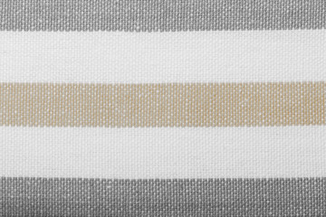 Fototapeta premium closeup of gray white striped textile as background or texture