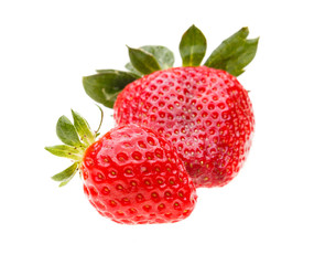 Strawberries berry isolated on white background