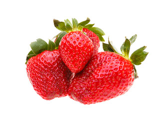 Strawberries berry isolated on white background