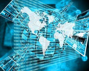 The Earth and binary code
