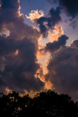 Beautiful cloud at sunset