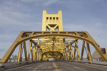 The Golden Tower Bridge at Sacramento, USA