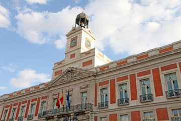 Fototapeta na wymiar Puerta del Sol square, Madrid city, Spain