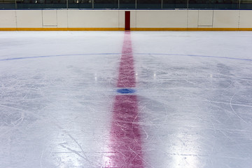 Obraz premium Central circle in hockey rink