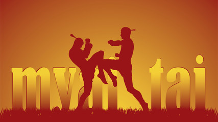 illustration with the image of east martial artists