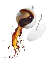 Fotobehang coffee spilling © Okea