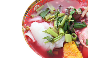 Thai Noodles of local foods in china style.