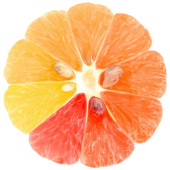 quartiers colorés de citron