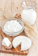 Dairy products and grains