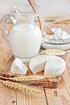 Dairy products and grains