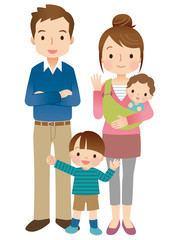 幼い子供のいる家族