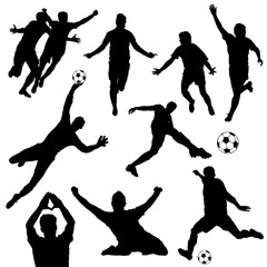 Fussball Fussballspieler Figuren © herzform