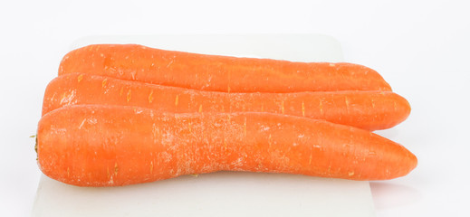Carrot on cutting board