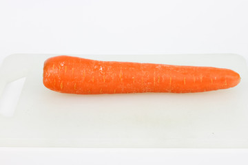 Carrot on cutting board