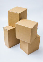 Cardboard boxes for goods and products