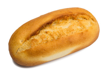 bun for the hot dog on a white background