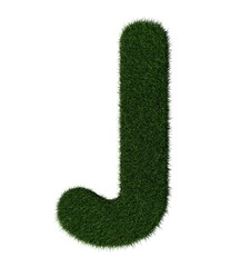 Grass alphabet-J