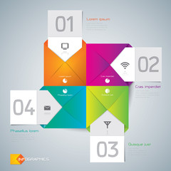Infographics vector design template.