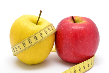 apple with tape measure