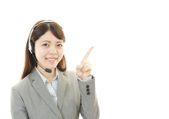 笑顔のオペレーター