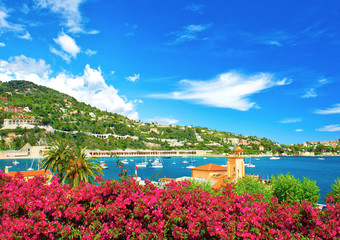 Mediterranean sea landscape. French riviera