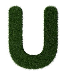 Grass alphabet-U