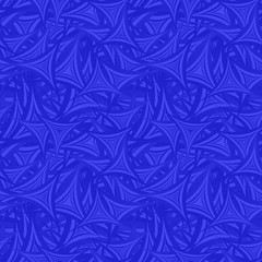 Blue seamless triangle star pattern background