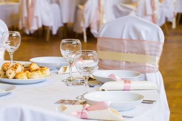 wedding table with decoration