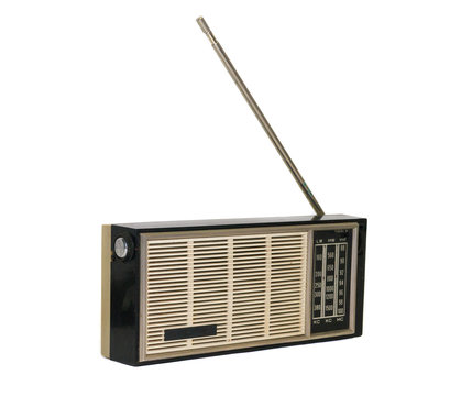 altes antikes radio, transistorradio, kofferradio