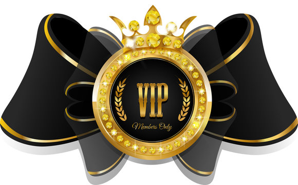 VIP bow with crown