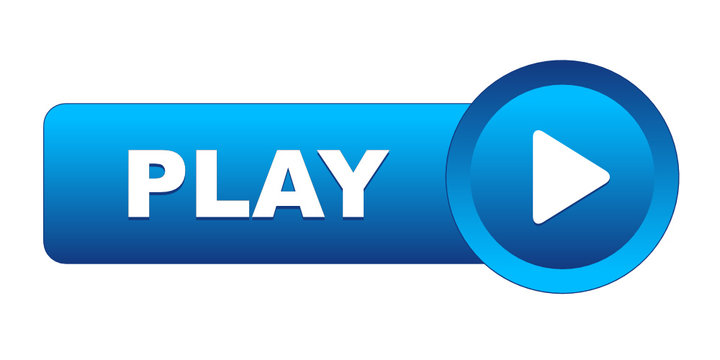 "PLAY" Web Button (launch video watch live view symbol icon key)