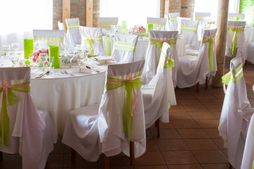 wedding or restaurant table set