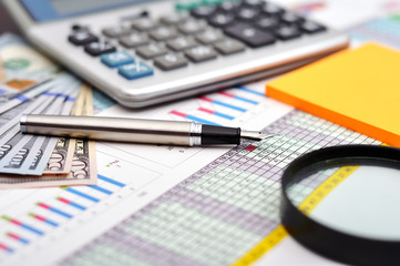 Fototapeta premium financial charts