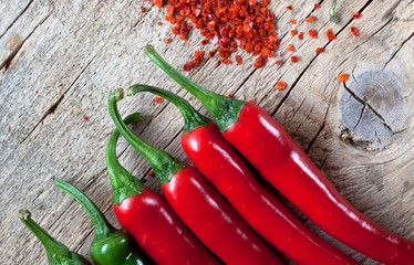 Scharfe Chilischoten