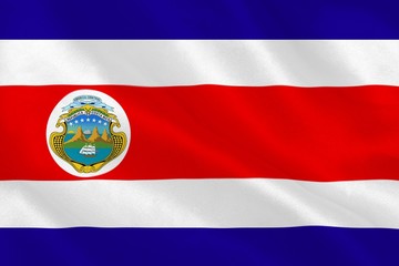 Fototapeta premium Costa rica national flag