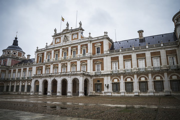 Fototapeta na wymiar Power, majestic palace of Aranjuez in Madrid, Spain
