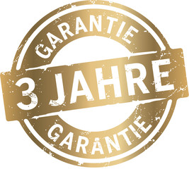 Button Siegel 3 Jahre Garantie vergoldet