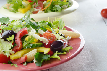Healthy vegetable fresh organic salad