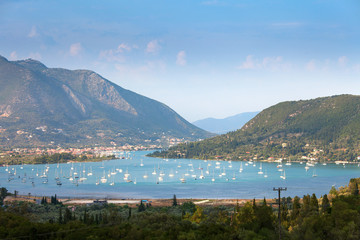 Nidri in Lefkada island, Greece